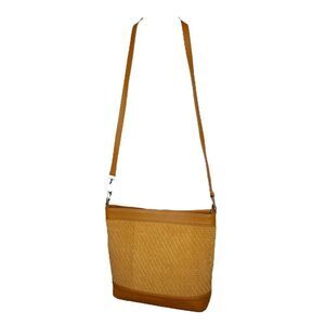 CHRISTOPHER KON Textured Crossbody in Cognac